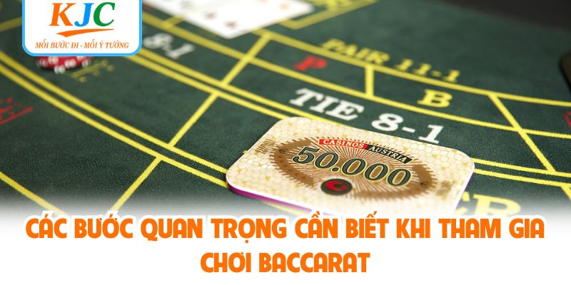 Các bước quan trọng cần biết khi tham gia chơi baccarat